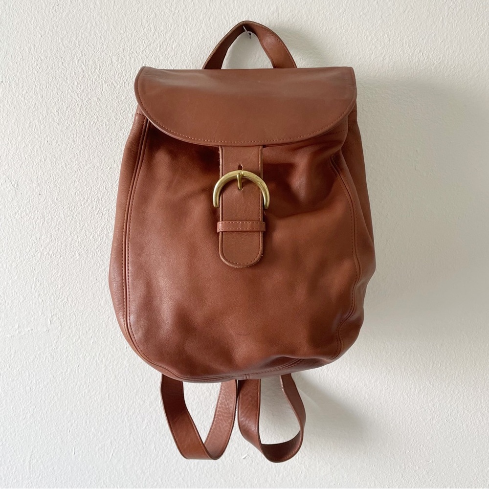 Vintage Coach 4134 Soho Bantam British Tan Leather Backpack Brown Buckle